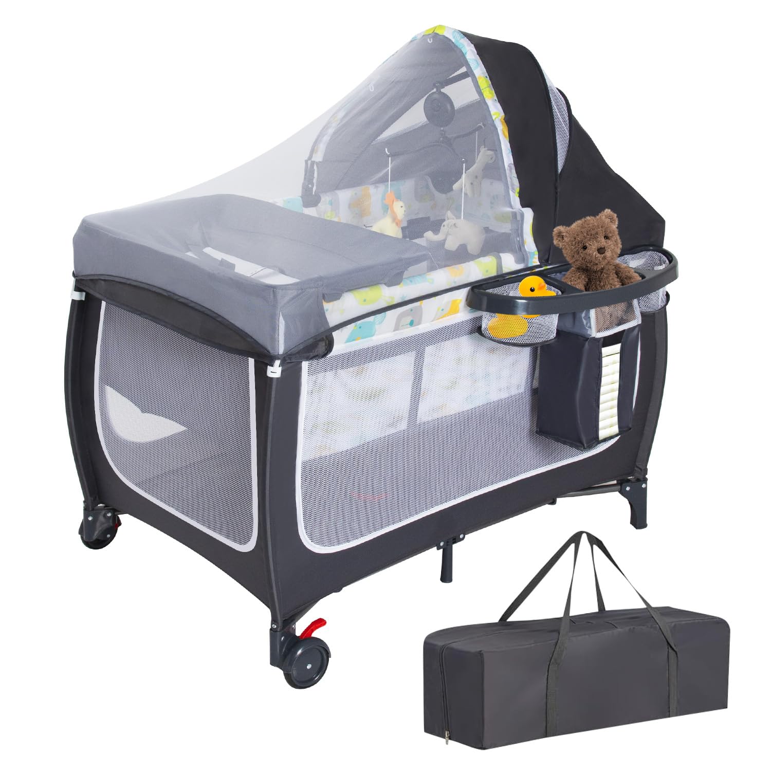 Baby Nursery Furniture Sets - 4 in 1 Pack and Play,Portable
