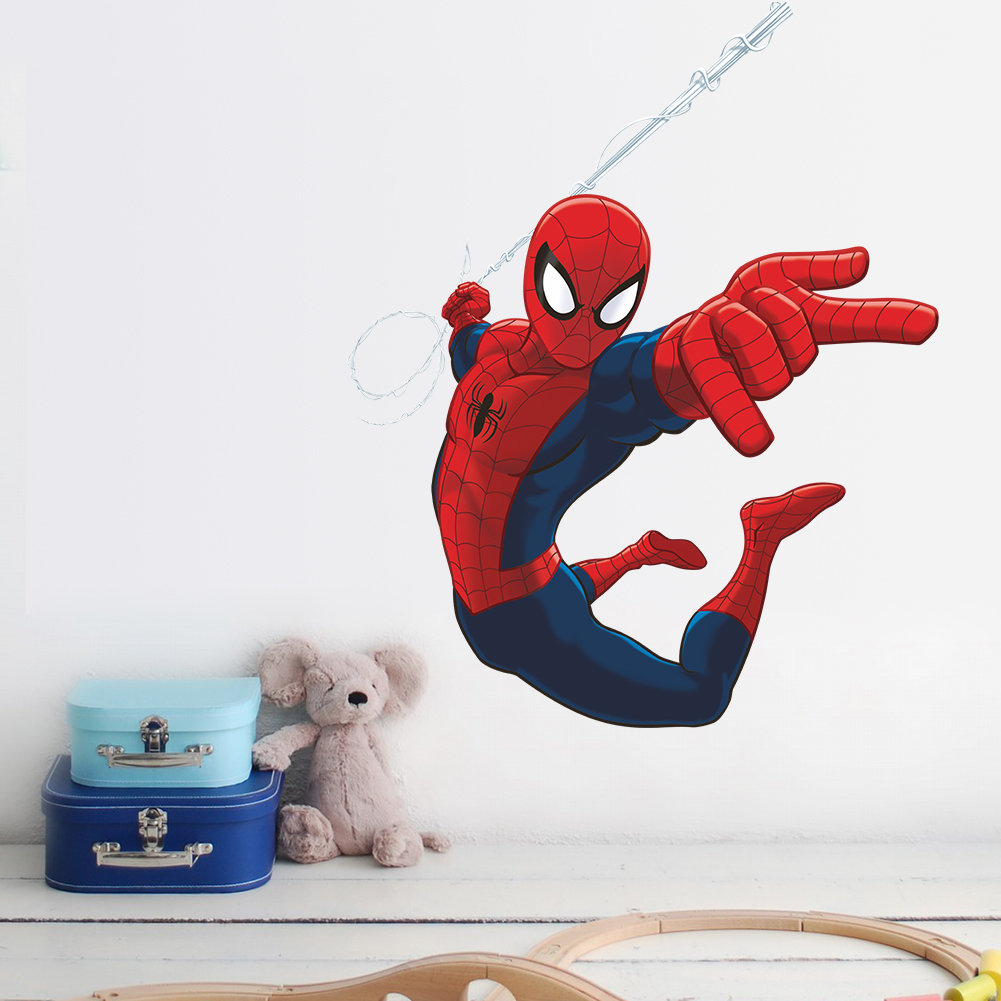 Baby Nursery Wall Mural - Creative Super Hero Spiderman Wall Stickers