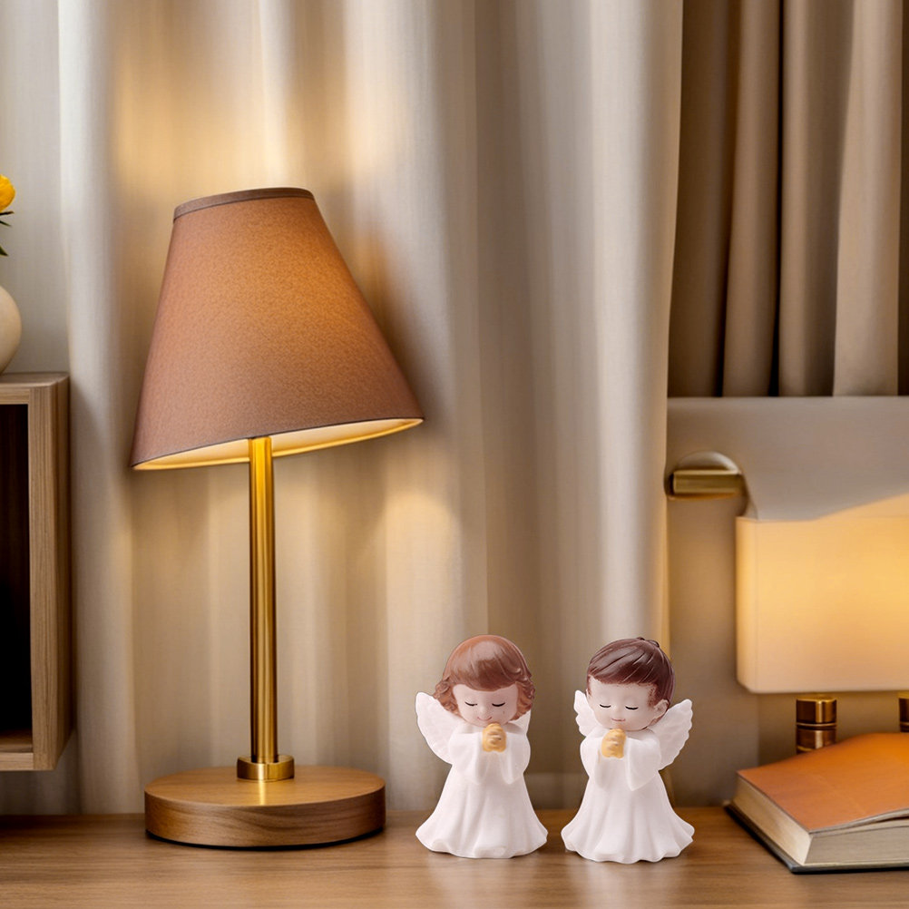 Baby Nursery Table - 4Pcs Plastic Praying Angel Statue Baby