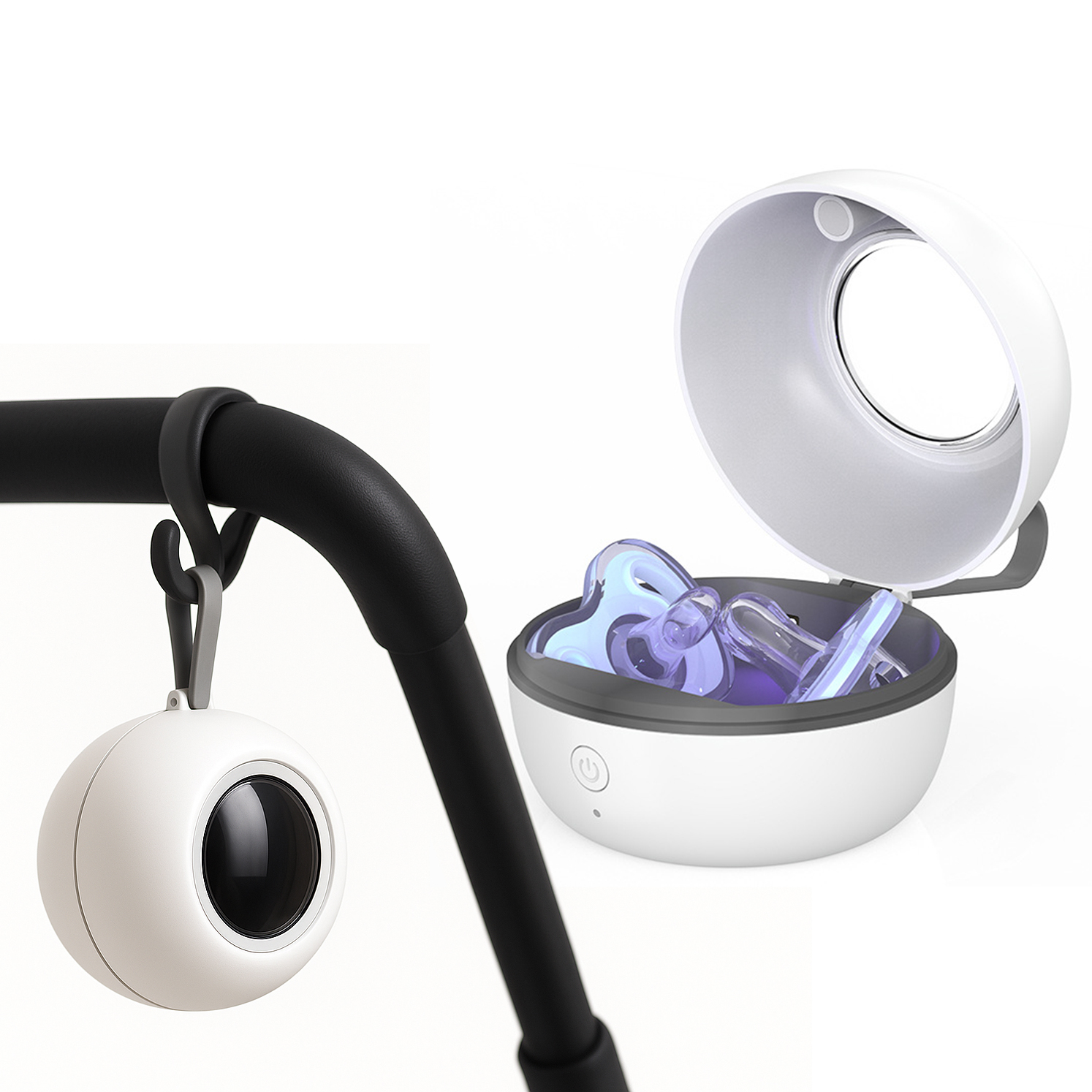 Pacifier Sterilizer Case - Storage baby Dummy organizer UV rays
