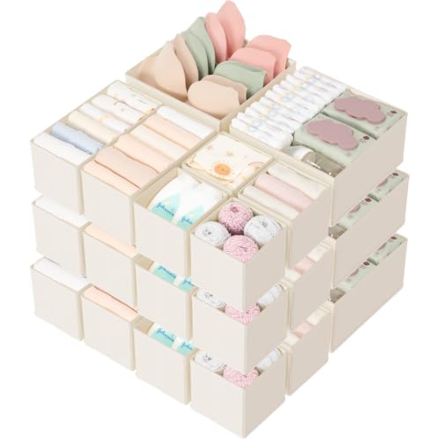 Closet Organizer Baby - Drawer Organizer 18-Piece Set, Dresser Organizer