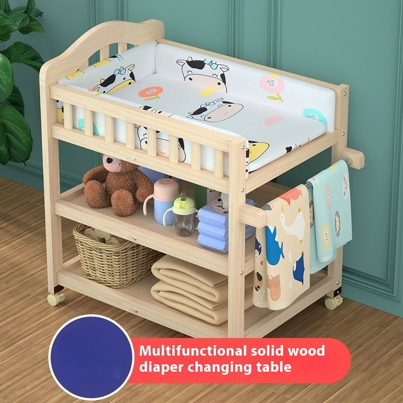 Baby Nursery Furniture Sets - Solid Wood Baby Crib with Changing