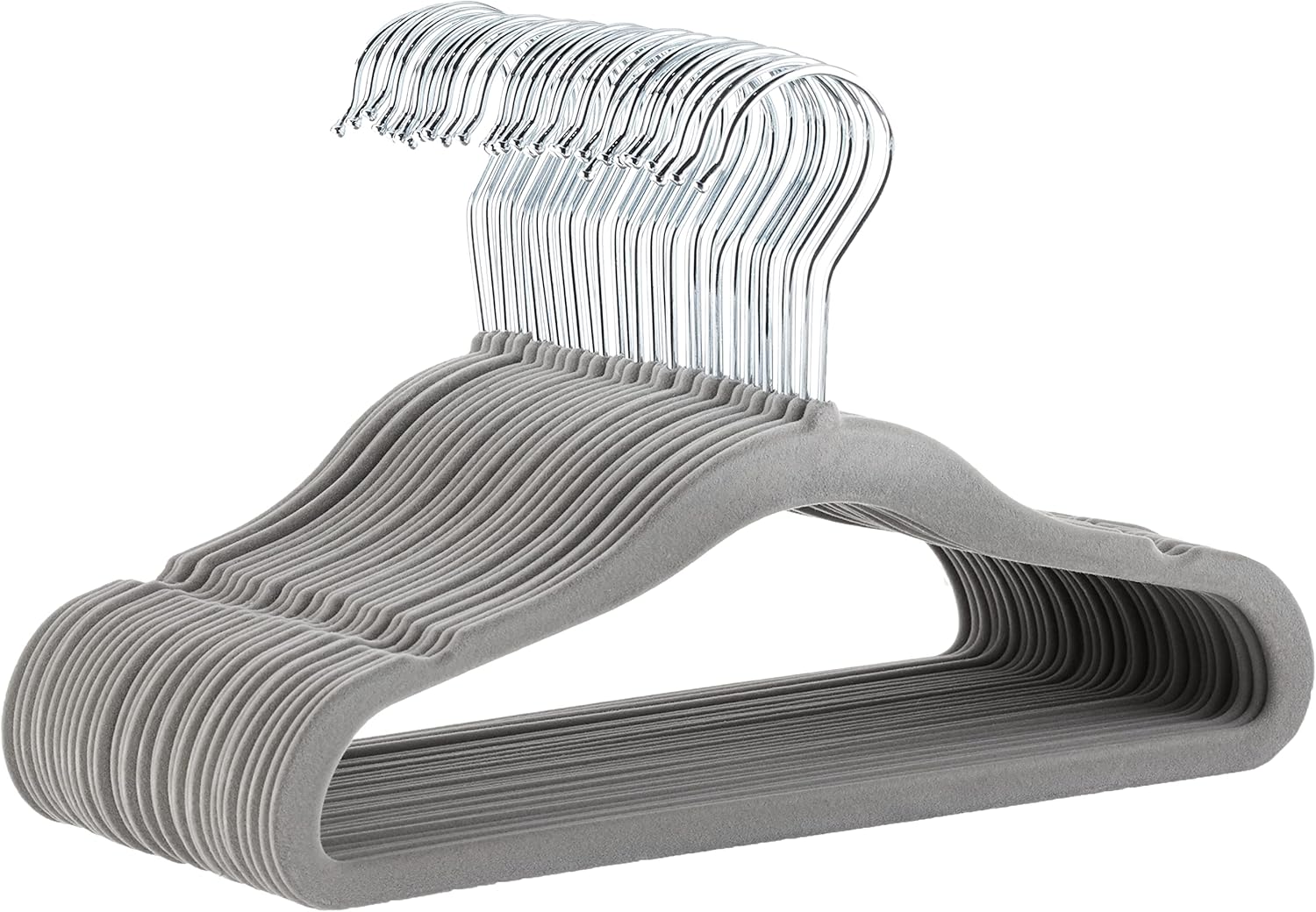 Closet Organizer Baby - Kids Velvet Clothes Hangers, Non-Slip Space