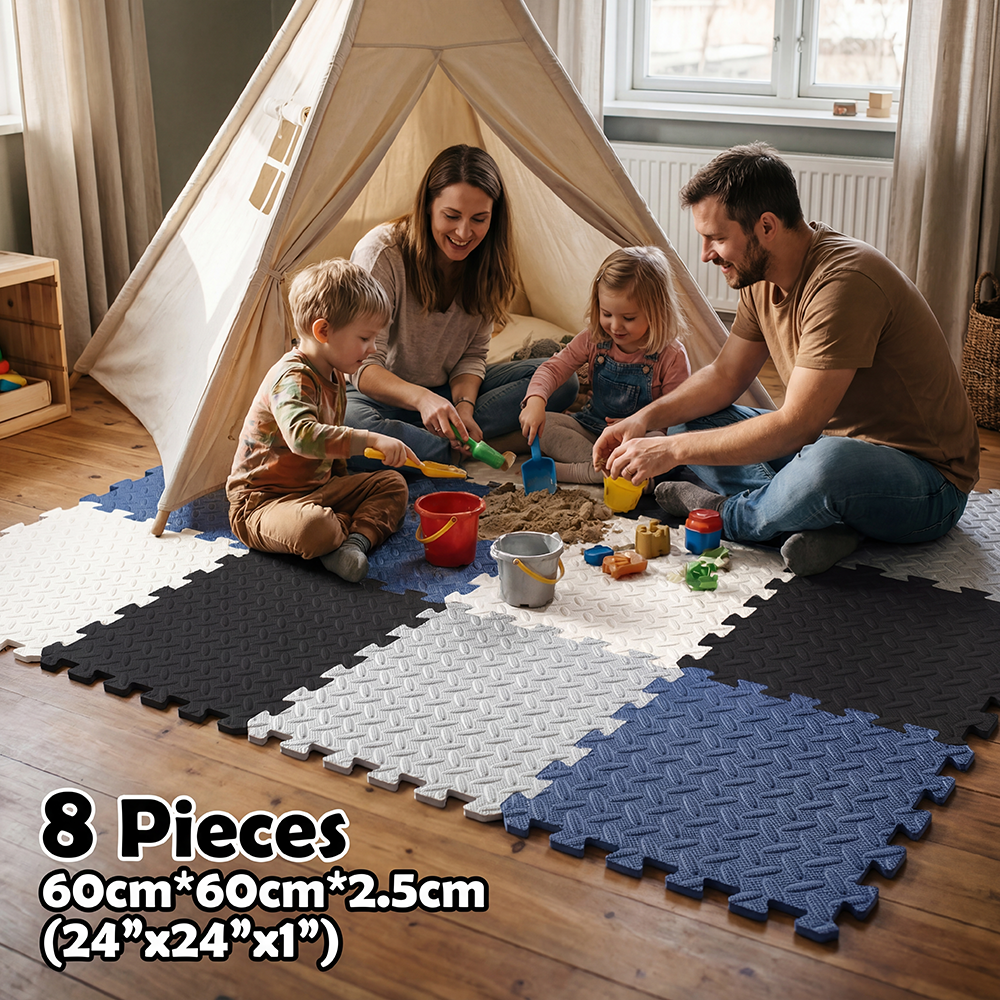 Baby Nursery Unisex - 8Pcs Thickness 2.5cm Baby Play Mat