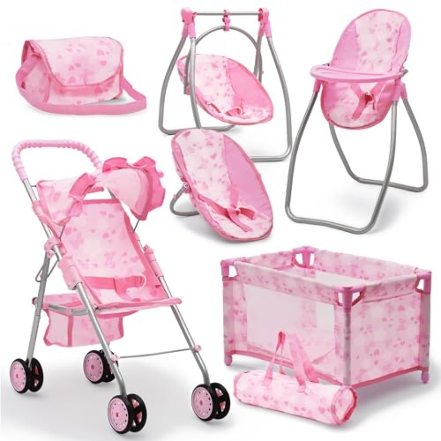 Baby Nursery Furniture Sets - Baby Doll Stroller Bed and Swing