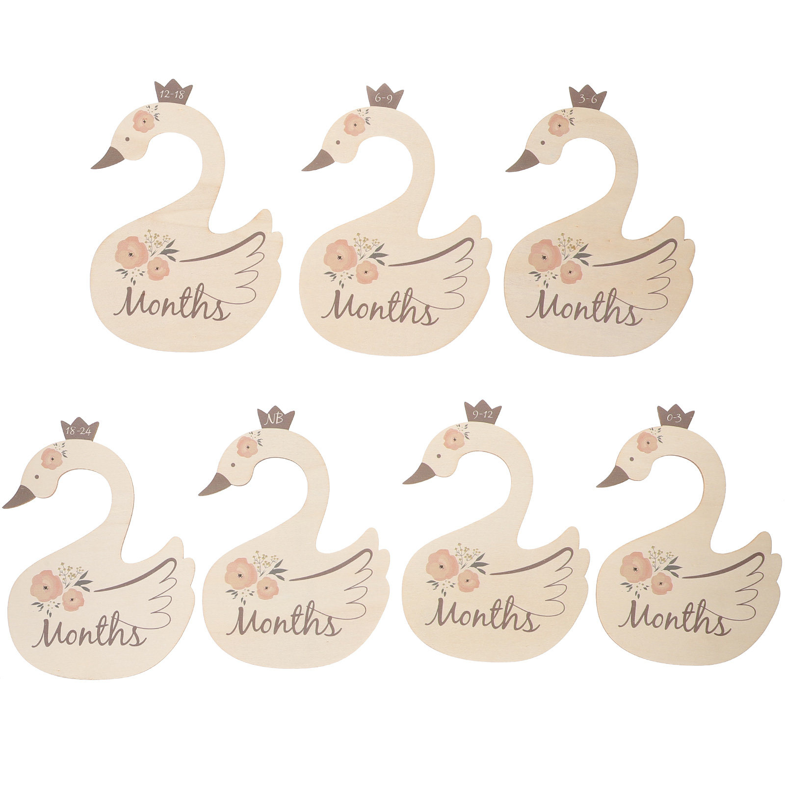 7Pcs Swan Baby Clothes Size Di - Closet Organizer Baby reseña y precio