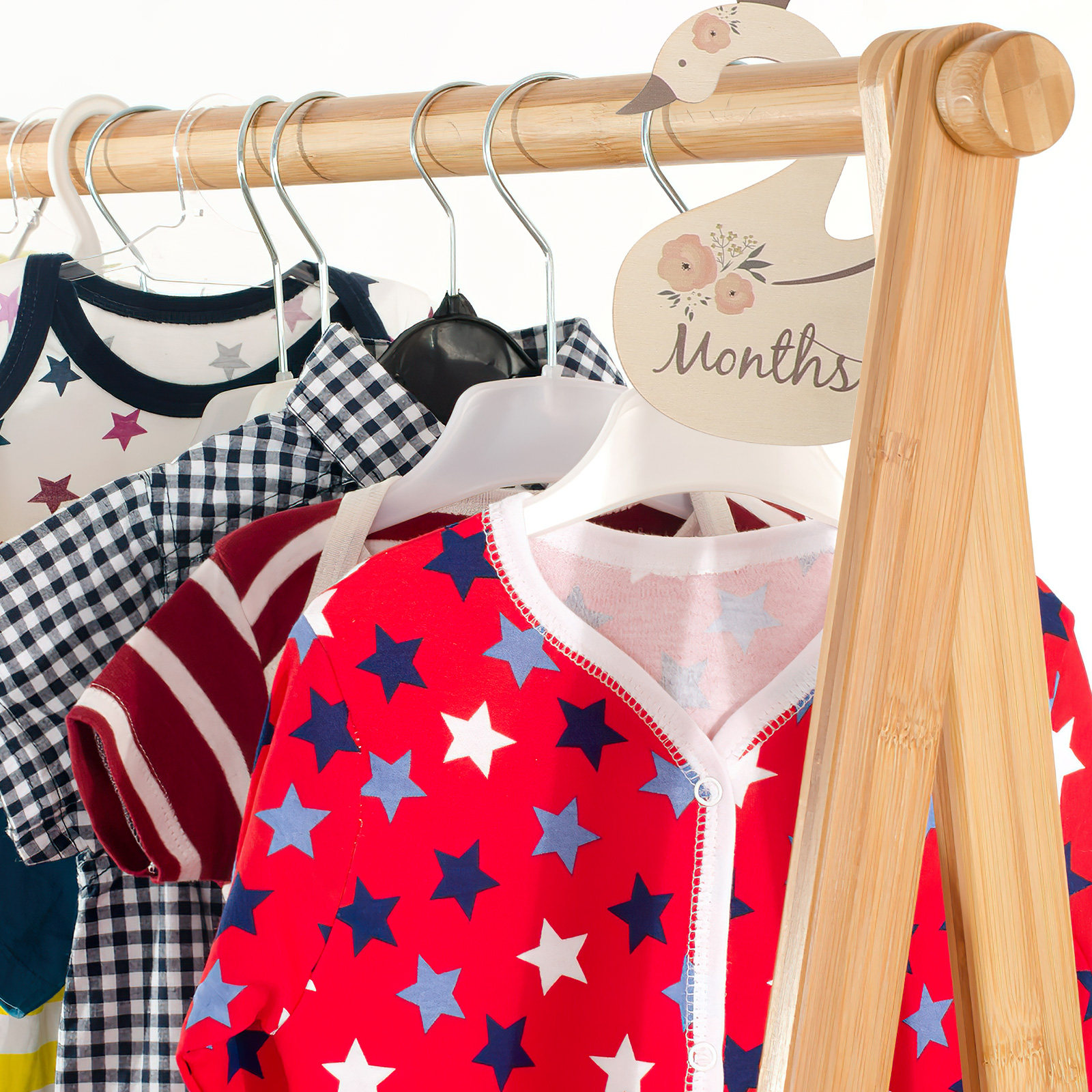 7Pcs Swan Baby Clothes Size Di - Closet Organizer Baby reseña y precio
