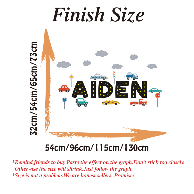 Custom Name Construction Vehic - Baby Nursery Wall Mural reseña y precio