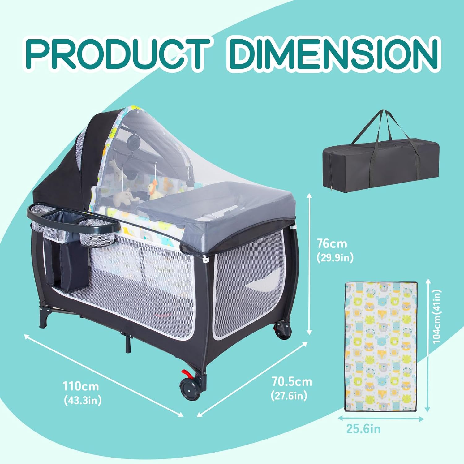 4 in 1 Pack and Play,Portable  - Baby Nursery Furniture Sets reseña y precio