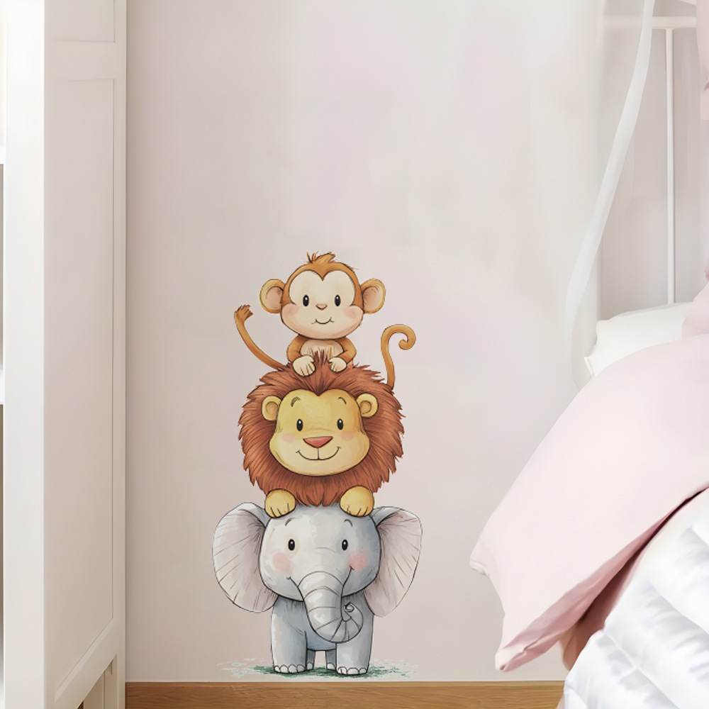 Cute Forest Animals Wall Stick - Baby Nursery Wall Mural reseña y precio