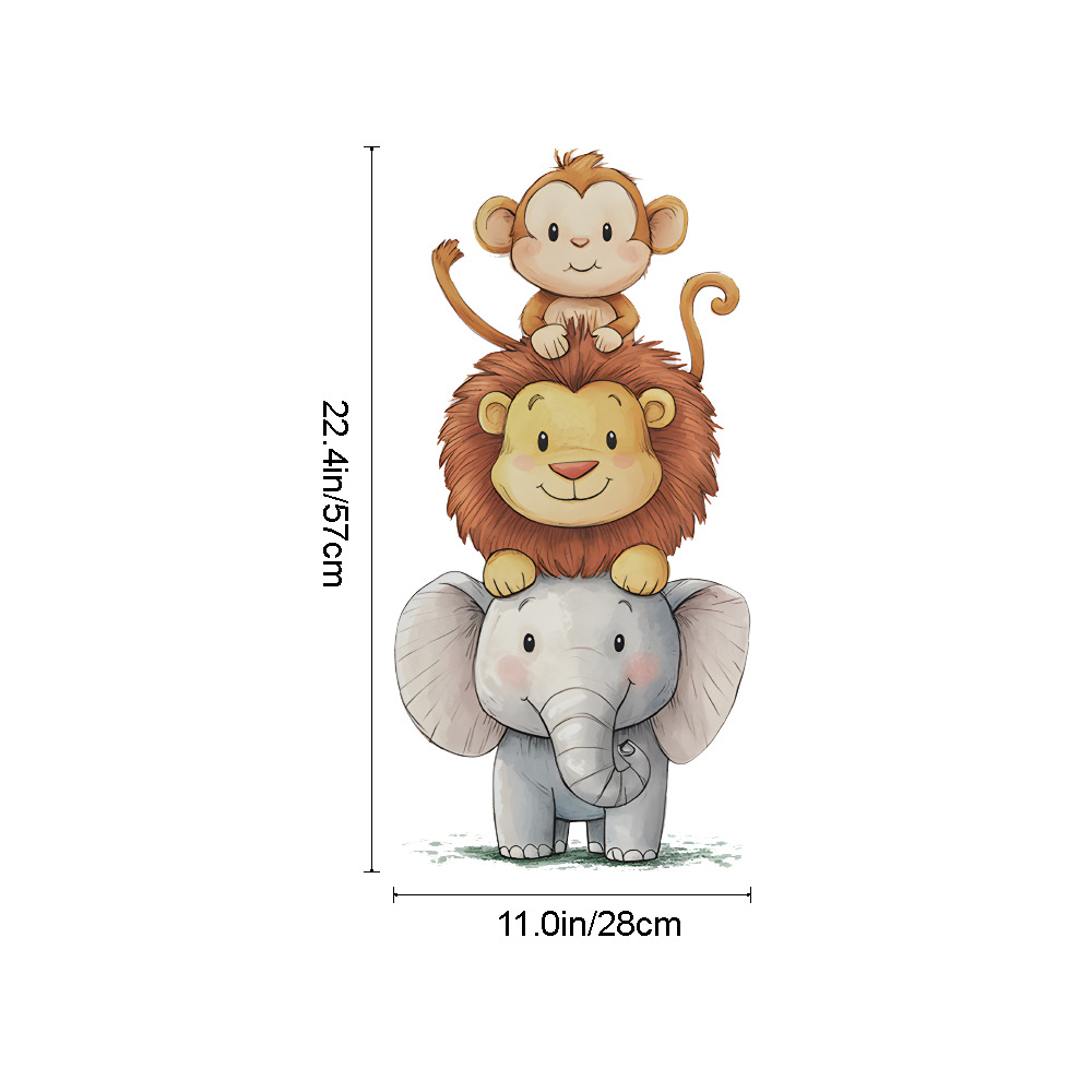 Cute Forest Animals Wall Stick - Baby Nursery Wall Mural reseña y precio