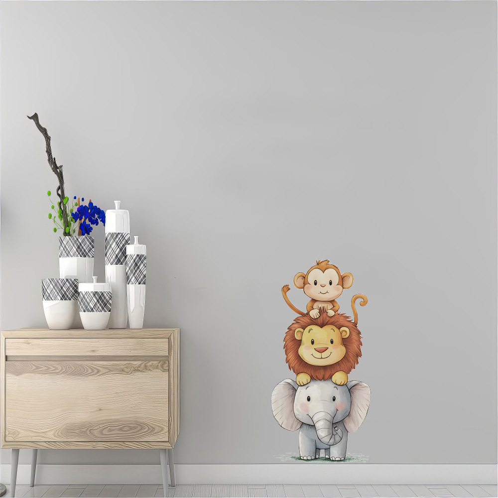 Cute Forest Animals Wall Stick - Baby Nursery Wall Mural reseña y precio