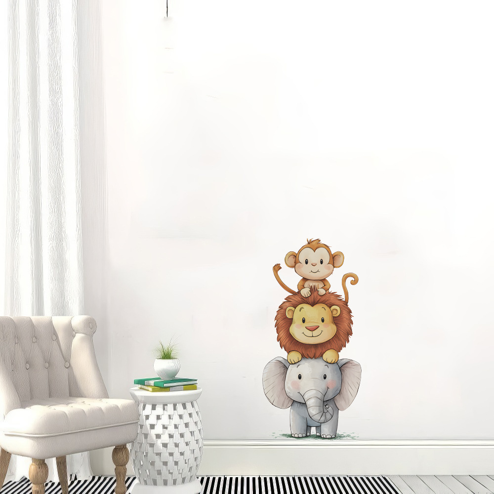 Cute Forest Animals Wall Stick - Baby Nursery Wall Mural reseña y precio