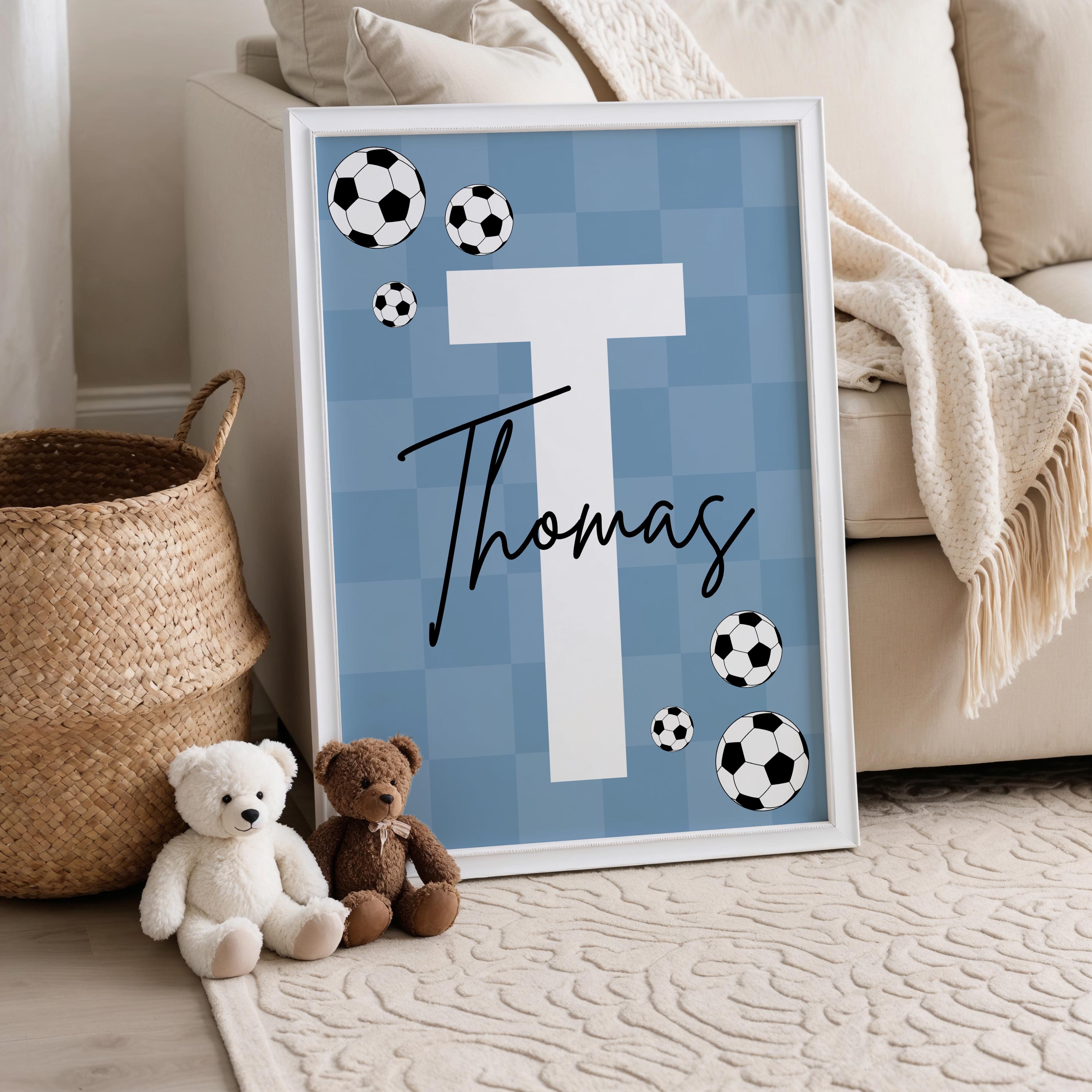 Custom Soccer Wall Art Set Aff - Baby Nursery Wall Art reseña y precio