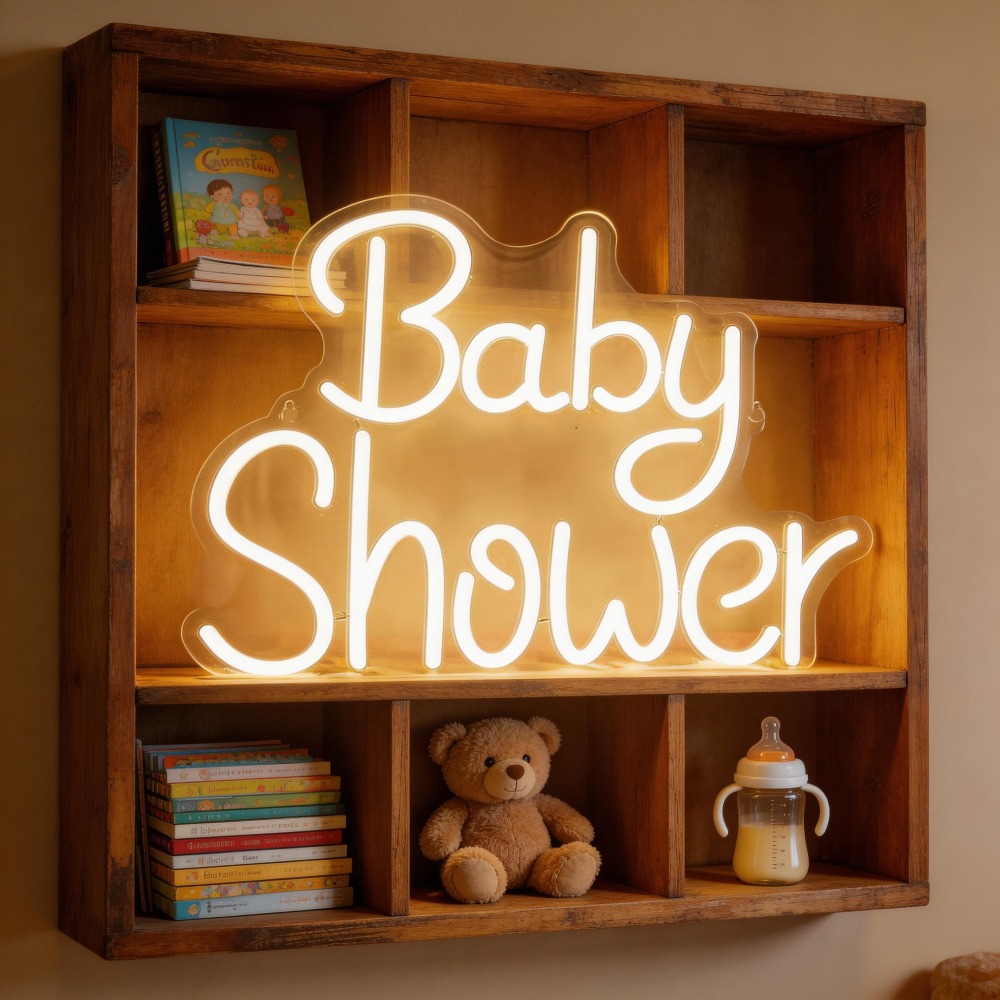 Baby Shower LED Neon Signs USB - Baby Nursery Wall Lights reseña y precio