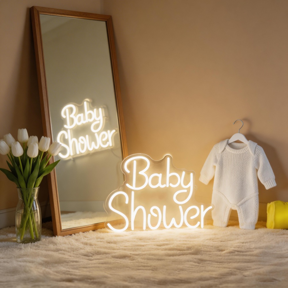 Baby Shower LED Neon Signs USB - Baby Nursery Wall Lights reseña y precio