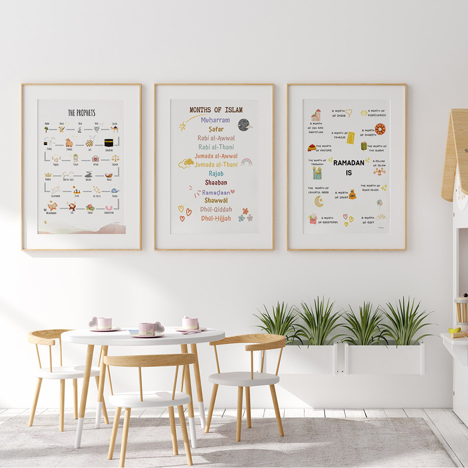 1pc frameless  Islam Muslim Pr - Baby Nursery Art reseña y precio