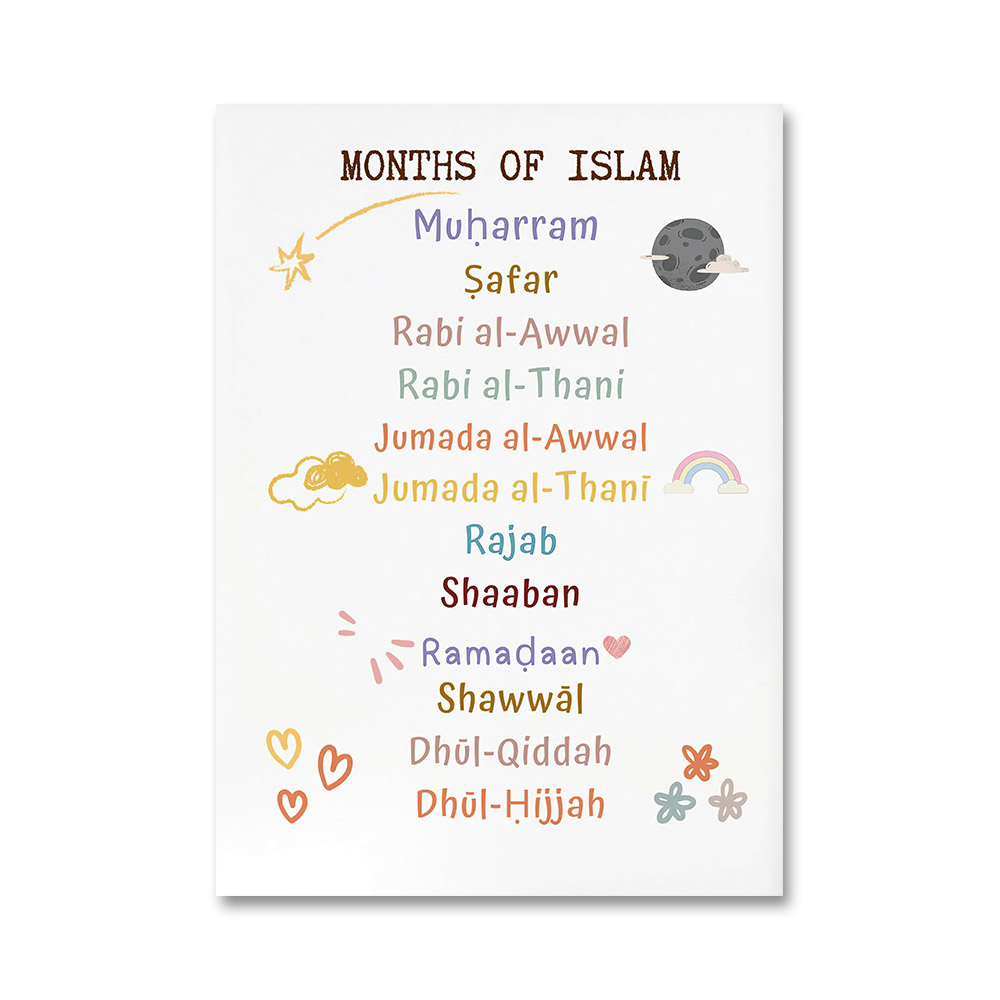 1pc frameless  Islam Muslim Pr - Baby Nursery Art reseña y precio