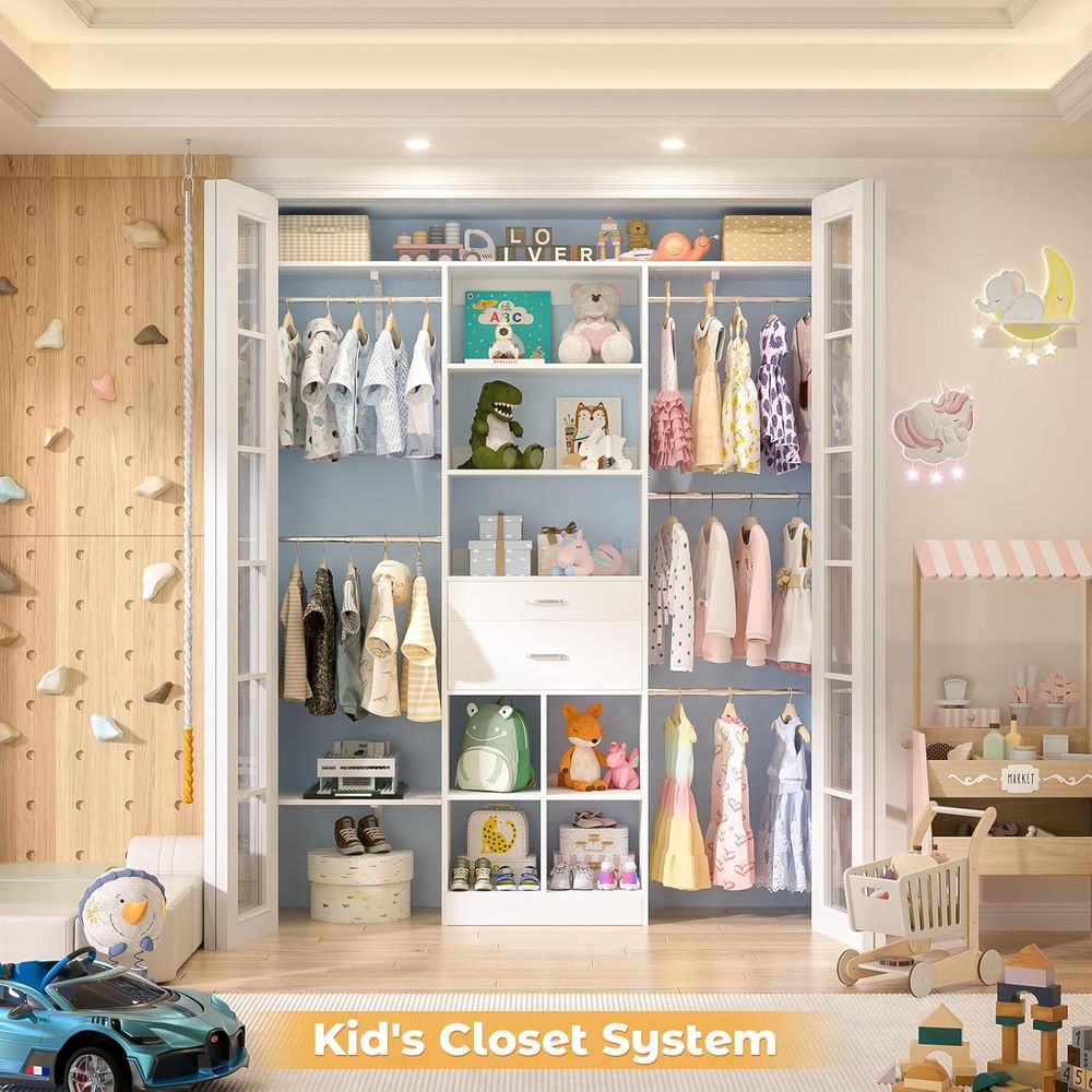 60 White Wooden Baby Closet Or - Closet Organizer Baby reseña y precio