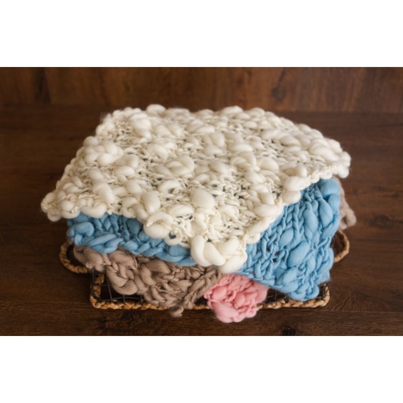 Chunky Knit Merino Baby Blanke - Baby Nursery Unisex reseña y precio