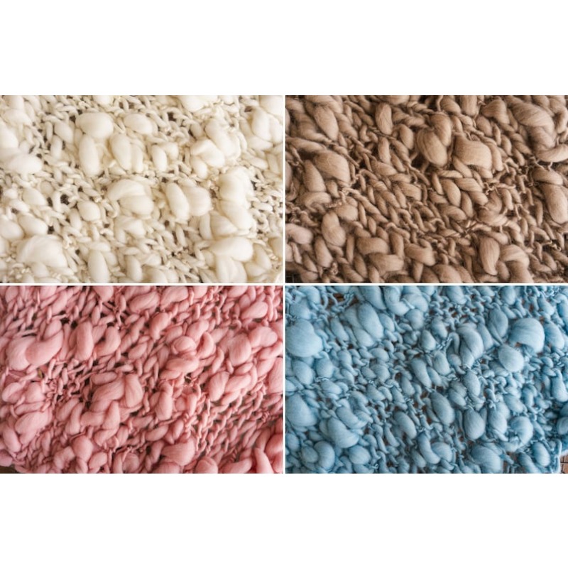 Chunky Knit Merino Baby Blanke - Baby Nursery Unisex reseña y precio