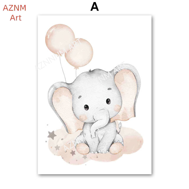 Elephant Balloon Rainbow Moon  - Baby Nursery Kids reseña y precio