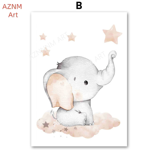 Elephant Balloon Rainbow Moon  - Baby Nursery Kids reseña y precio