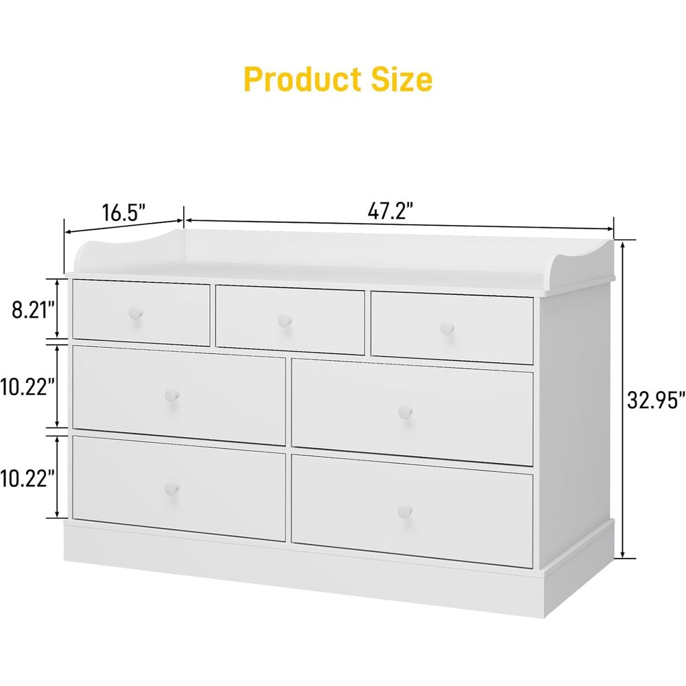 7-Drawer Kids Dresser, Changin - Baby Nursery Furniture Sets reseña y precio