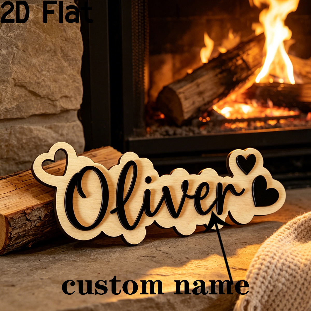 1Pc Custom Love Decor Wooden A - Baby Nursery Gifts reseña y precio