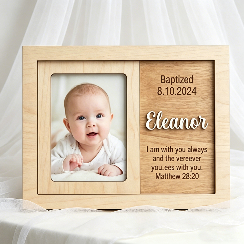 Personalized Baptism Photo Fra - Baby Nursery Frames reseña y precio