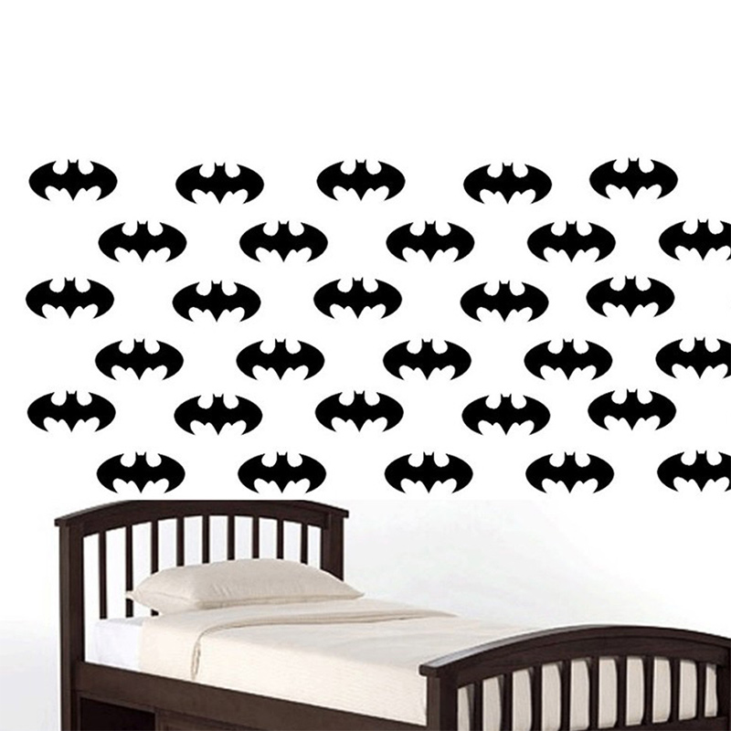 50 Pieces/Set Bat Logo Wall St - Baby Nursery Furniture Sets reseña y precio