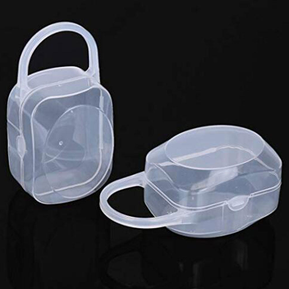 2Pcs Transparent Portable Paci - Pacifier Sterilizer Case reseña y precio