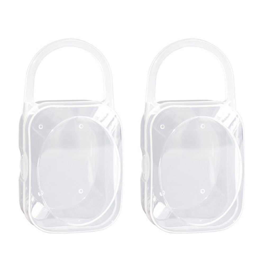 2Pcs Transparent Portable Paci - Pacifier Sterilizer Case reseña y precio