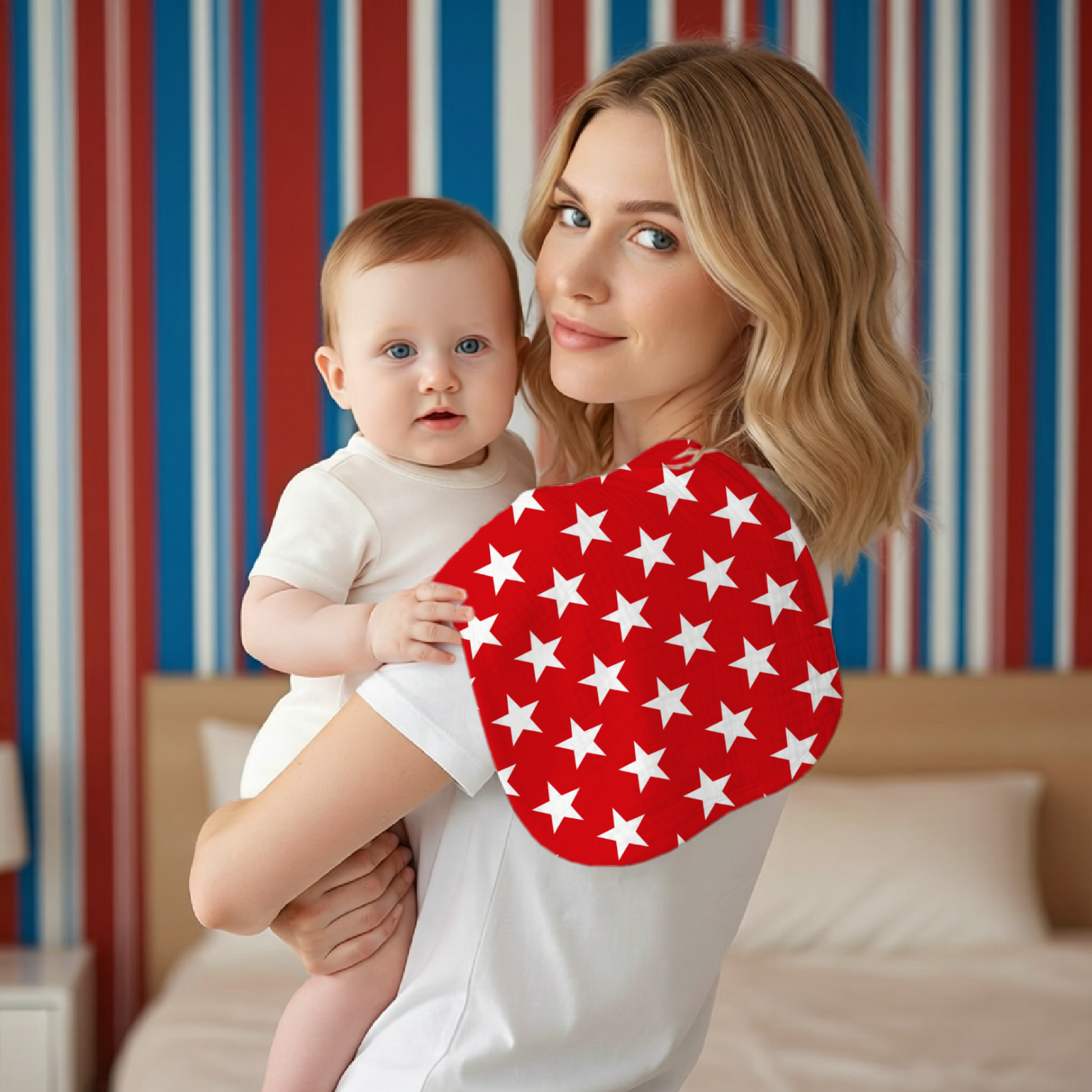 5pc Breathable Muslin Burp Clo - Baby Nursery Unisex reseña y precio