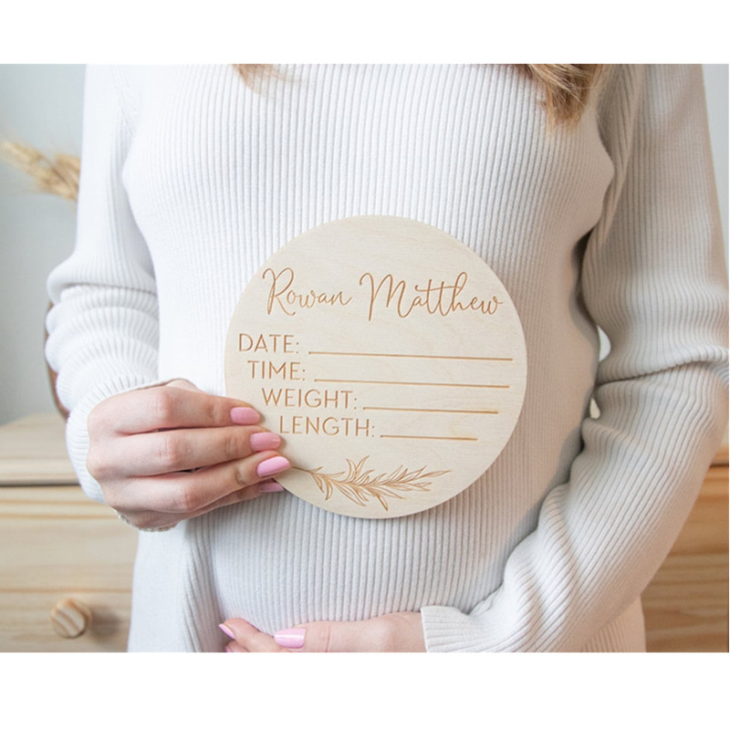 Wooden baby name sign Personal - Baby Nursery In Hospital reseña y precio