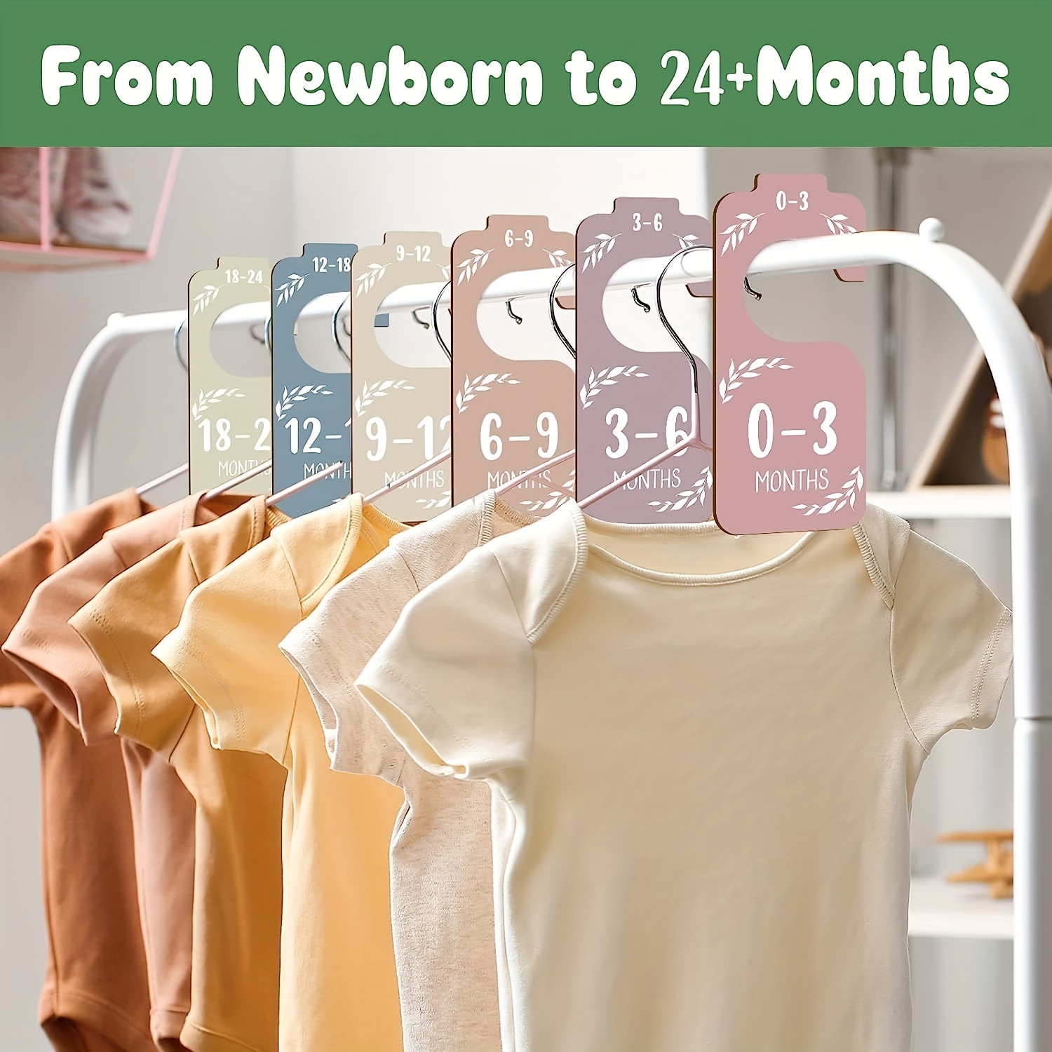 8pcs Wooden Baby Closet Divide - Closet Organizer Baby reseña y precio