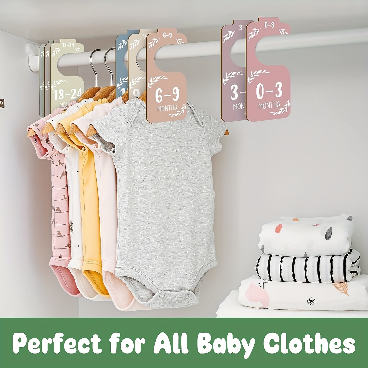 8pcs Wooden Baby Closet Divide - Closet Organizer Baby reseña y precio