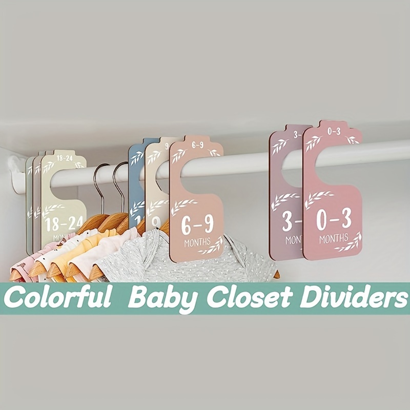 8pcs Wooden Baby Closet Divide - Closet Organizer Baby reseña y precio