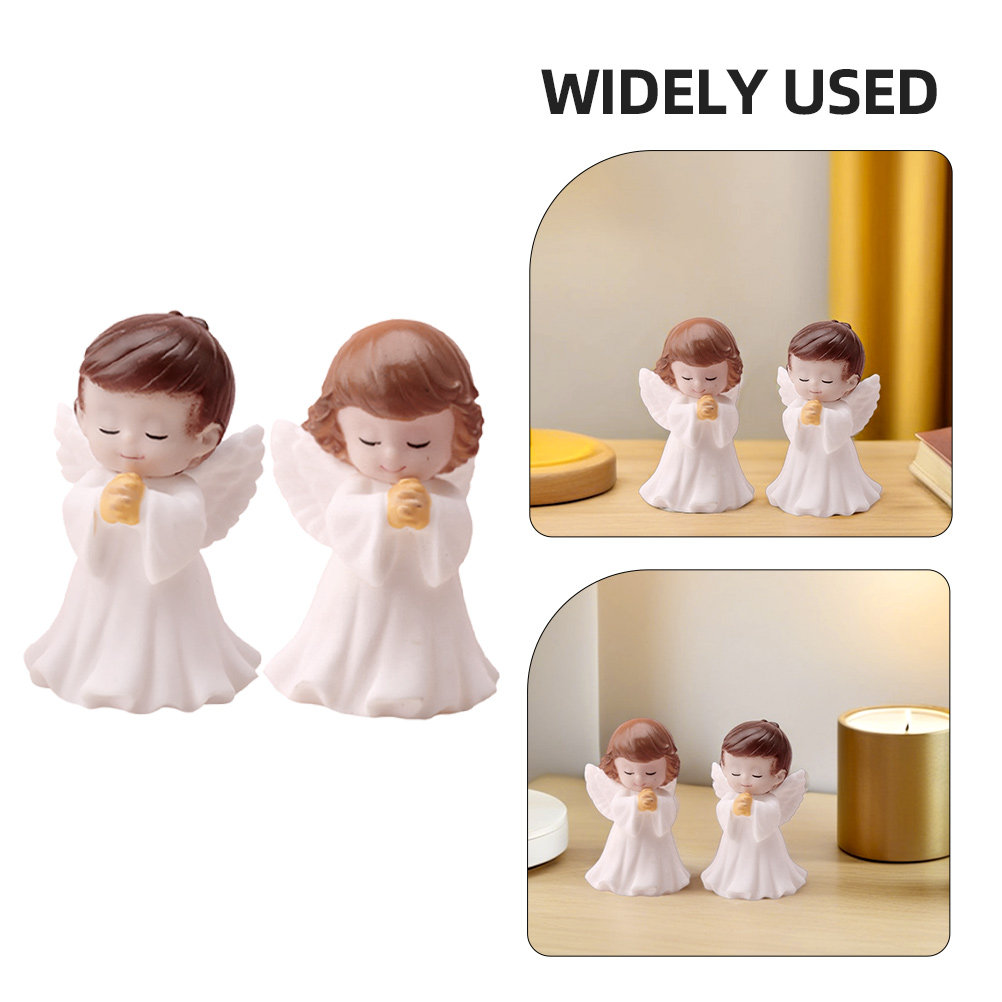 4Pcs Plastic Praying Angel Sta - Baby Nursery Table reseña y precio