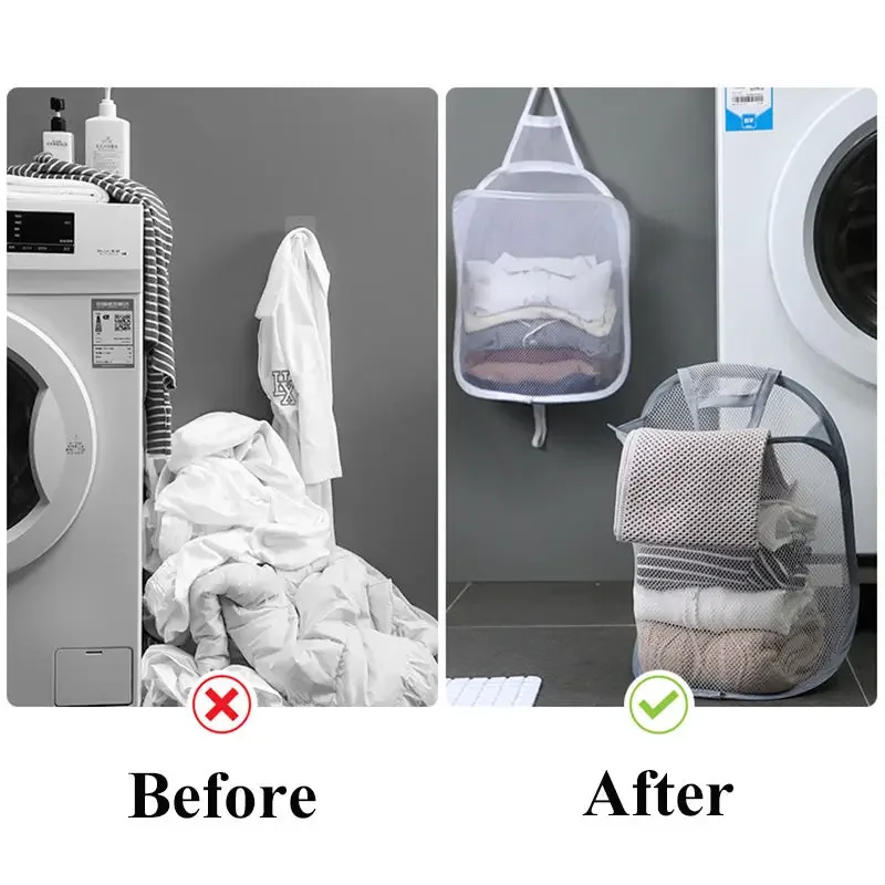 Hanging Laundry Basket Foldabl - Closet Organizer Baby reseña y precio
