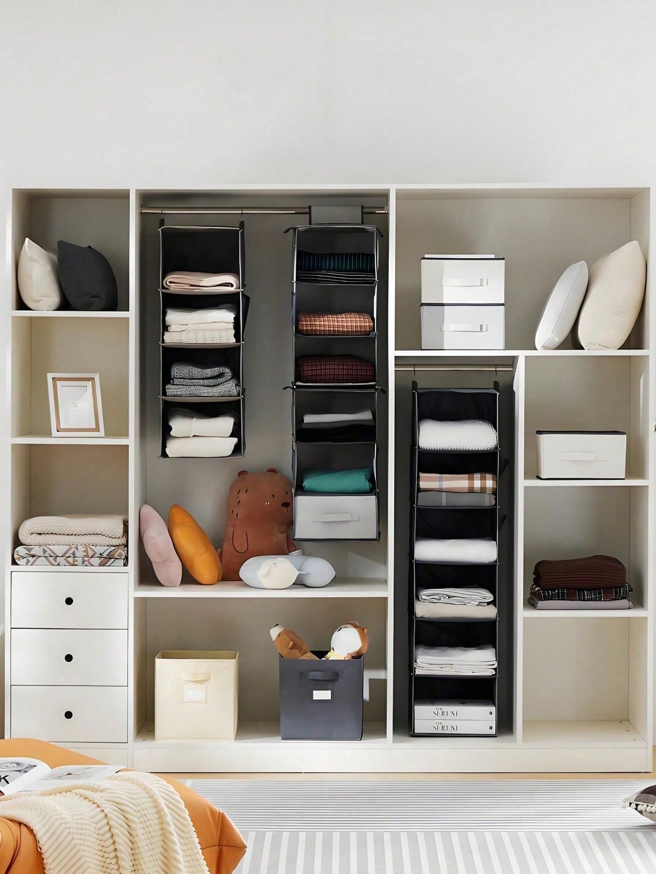 Ergonomic Hanging Closet Organ - Closet Organizer Baby reseña y precio
