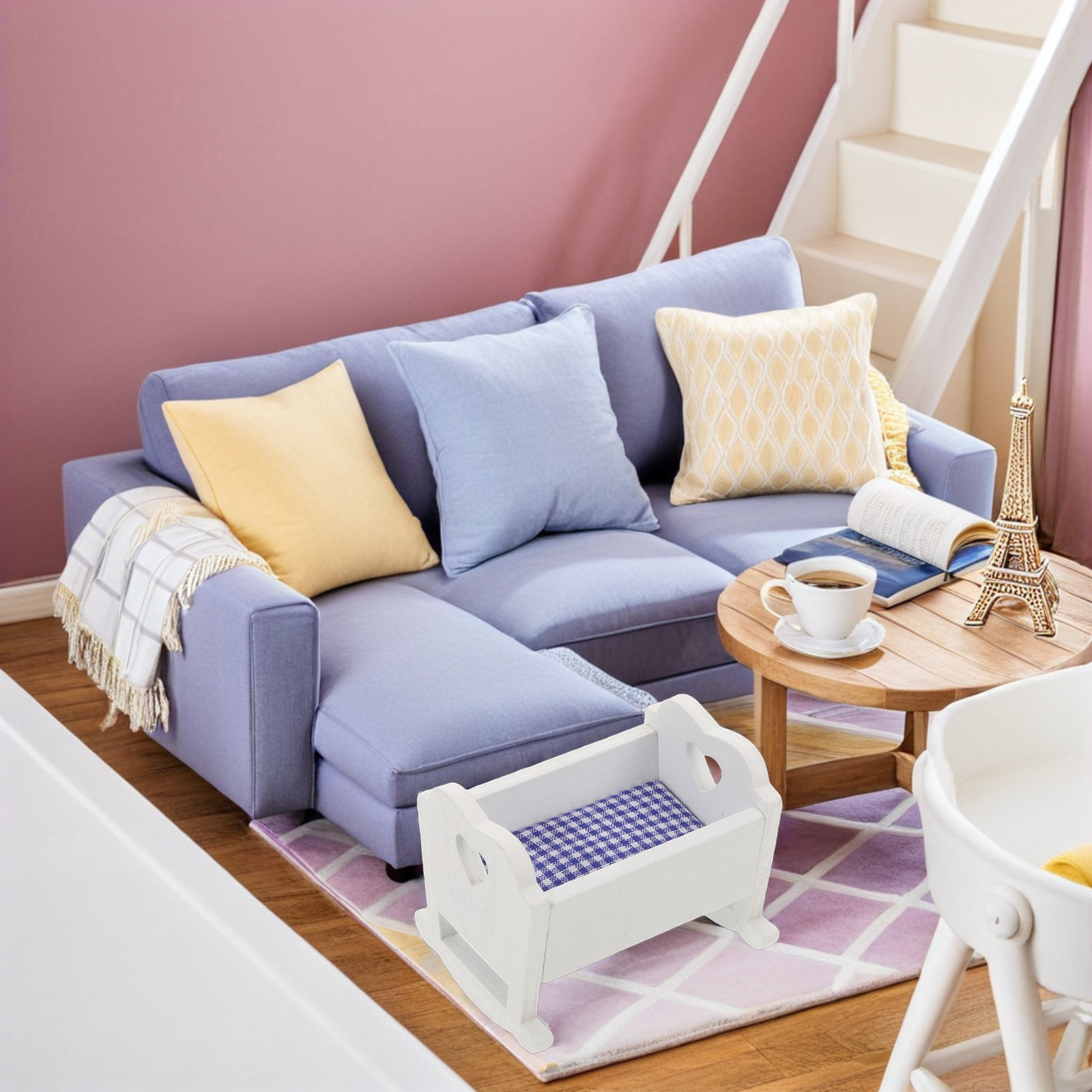 3Pcs Mini Crib Baby Bedroom Do - Baby Nursery Furniture Sets reseña y precio