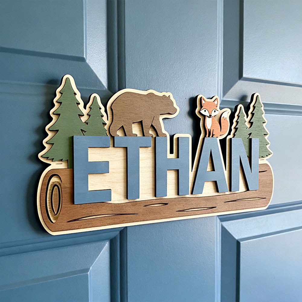 Woodland Forest Animal Persona - Baby Nursery Kids reseña y precio