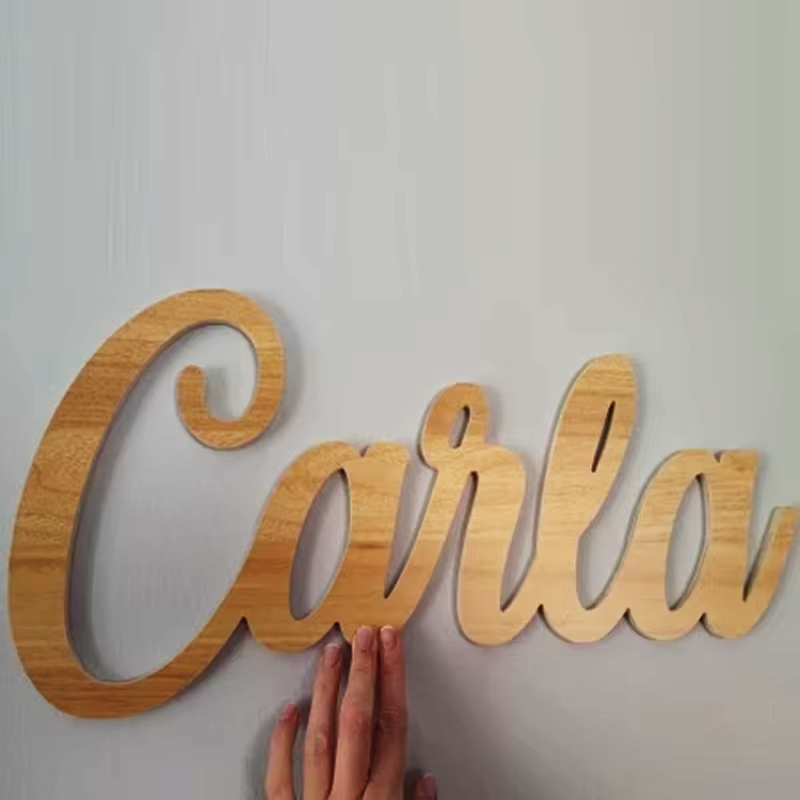 Custom Personalized Wooden Nam - Baby Nursery Name Sign reseña y precio