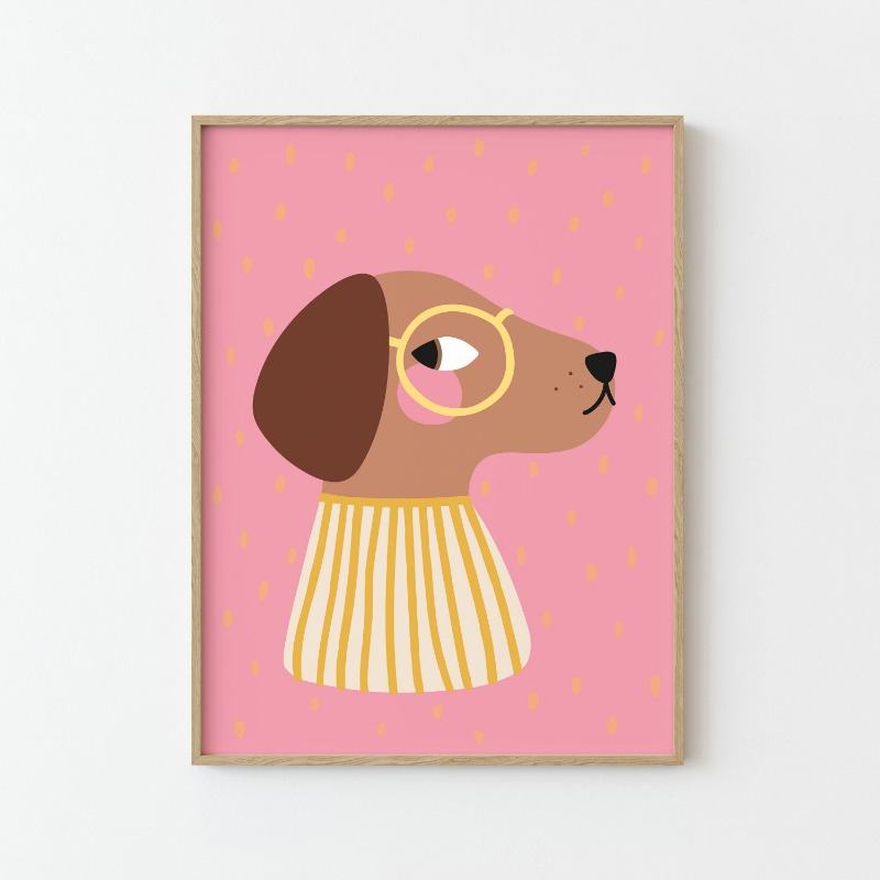 Cartoon Cute Animals Illustrat - Baby Nursery Wall Art reseña y precio