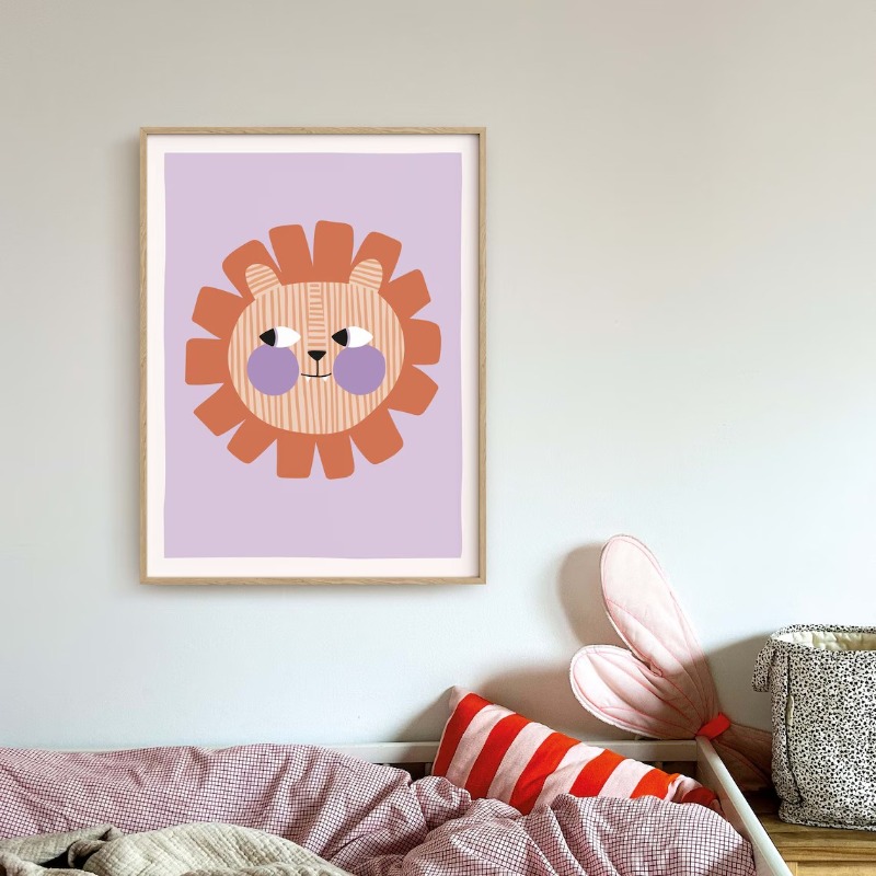 Cartoon Cute Animals Illustrat - Baby Nursery Wall Art reseña y precio
