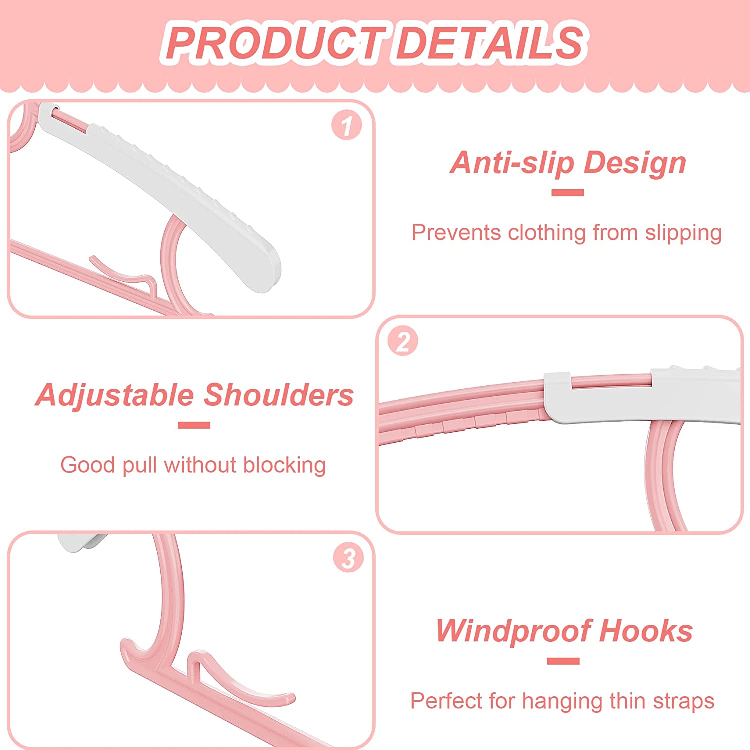 UNTIOR Non-slip Baby Clothes H - Closet Organizer Baby reseña y precio