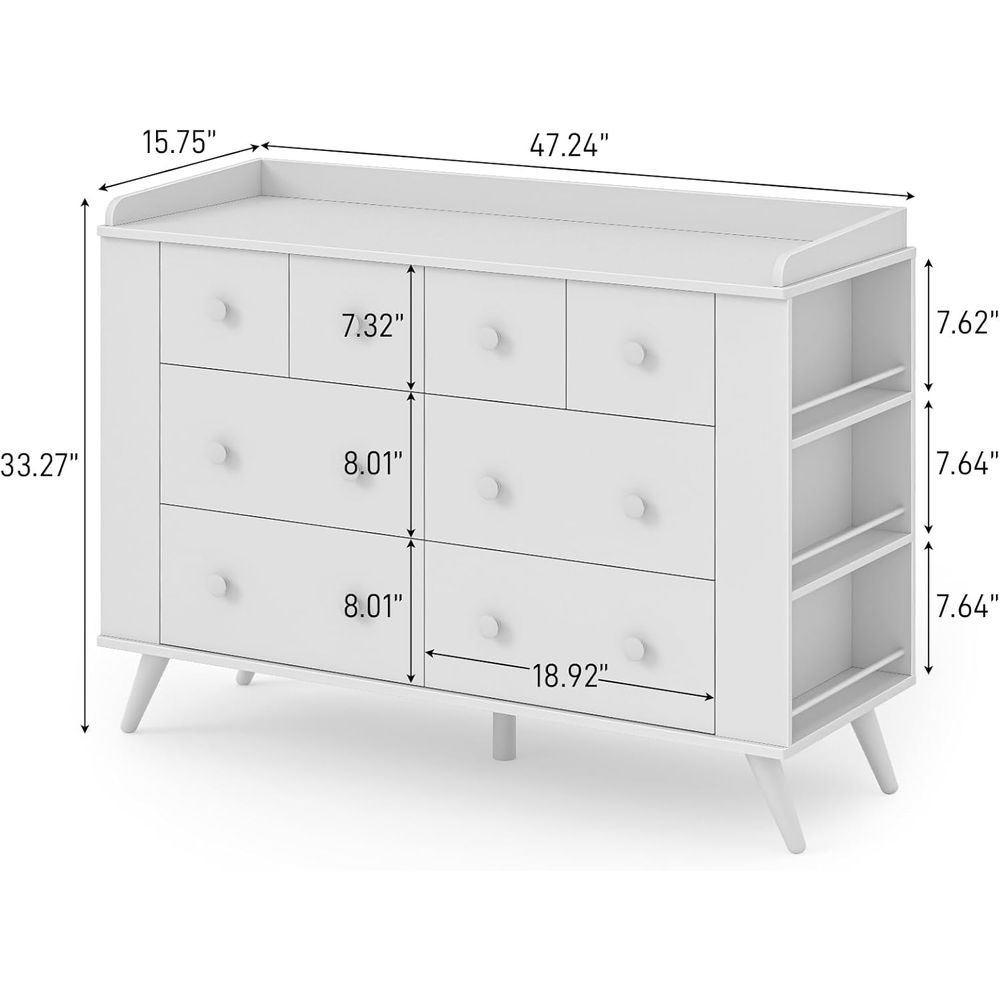 Children's 8-Drawer Dresser, N - Baby Nursery Table reseña y precio