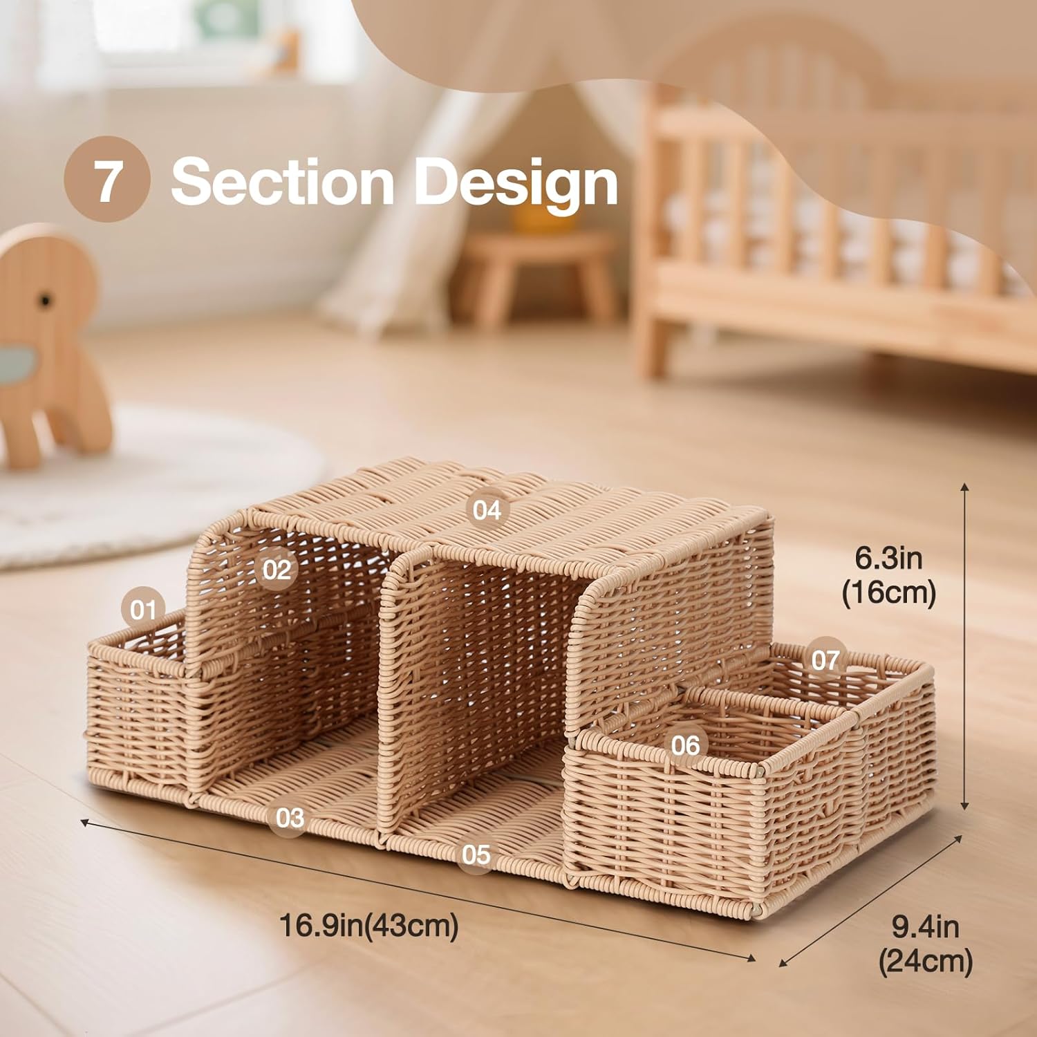 Diaper Caddy Organizer, Hand R - Baby Nursery Table reseña y precio