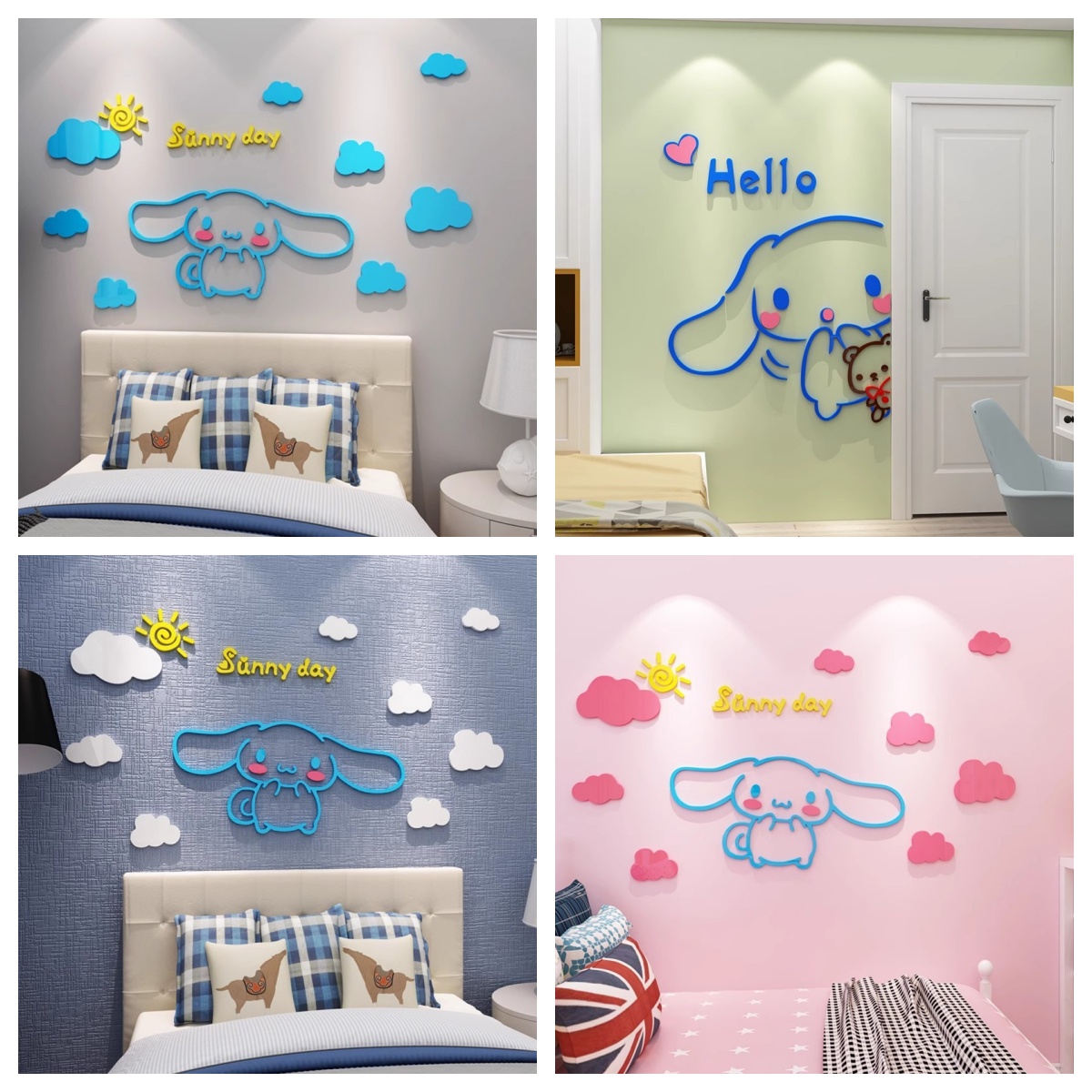 Sanrio Stickers Acrylic Layout - Baby Nursery Wall Art reseña y precio